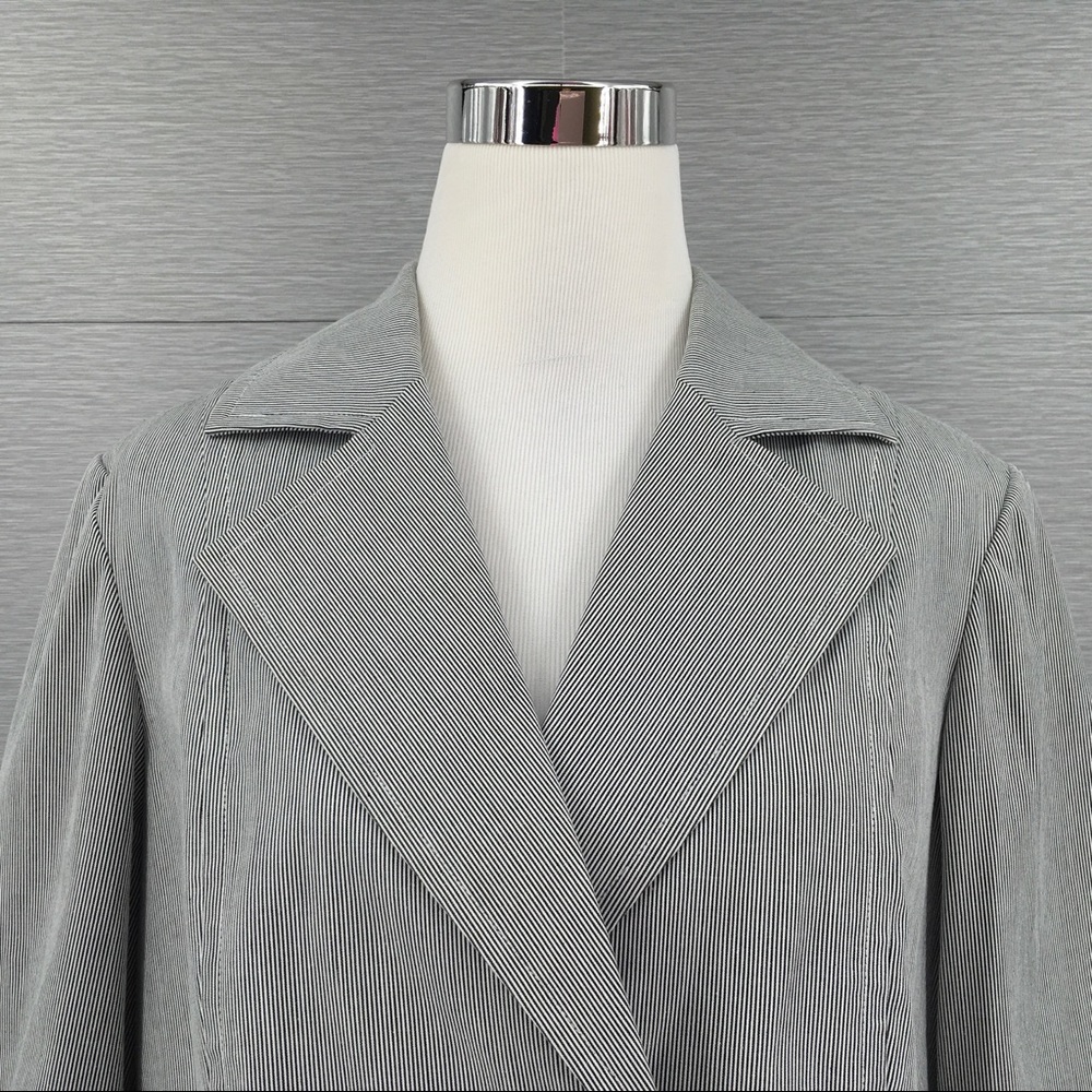 Orvis Women's 2 Pcs Blazer Pant Set Stripe‎ Sz M/8 - Picture 9 of 13